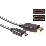 Advanced cable technology Conversion cable DisplayPort male ? HDMI A maleConversion cable DisplayPort male ? HDMI A male (AK3990)